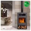 Poêle à Bois Avec Four - JUAN PANADERO NICE Titanium - 8KW -Supra || MODERNA || Invicta Soldes 14 1