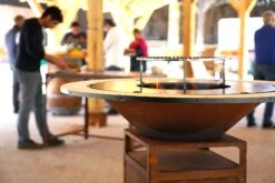 Brasero Plancha Haut CORTEN - Diamètre 85cm -Supra || MODERNA || Invicta Soldes 5 5