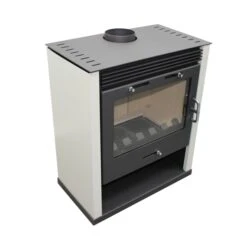Poêle à Bois - BELLEZA RUBIN Ivoire - 13kW 17 Poêle à Bois - BELLEZA RUBIN Ivoire - 13kW -Supra || MODERNA || Invicta Soldes b rubin blanc 3