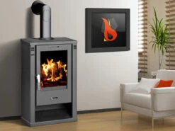 Poêle à Bois - BELLEZA TORINO - 7.2kW -Supra || MODERNA || Invicta Soldes b torino 2