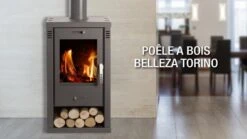 Poêle à Bois - BELLEZA TORINO - 7.2kW -Supra || MODERNA || Invicta Soldes b torino 6