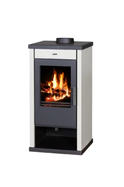 Poêle à Bois - BELLEZA VANESSA LUX IVOIRE - 9 KW -Supra || MODERNA || Invicta Soldes b vanessa lux ivoire 1