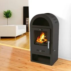 Poêle à Bois - BELLEZA Maestro K Luxe Gris - 7 KW -Supra || MODERNA || Invicta Soldes belleza maestro k luxe gris 5035 3 1