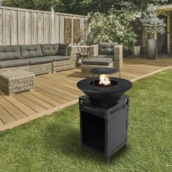 Réhausse Grille Brasero - Diamètre 60cm -Supra || MODERNA || Invicta Soldes brasero clever haut 600 noir et corten grille haute