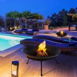 Brasero MODERNA JUNO Noir - Diamètre 47 Cm