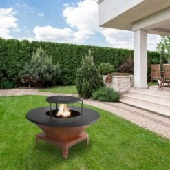 Brasero Plancha Bas CORTEN - DiamĂštre 85cm