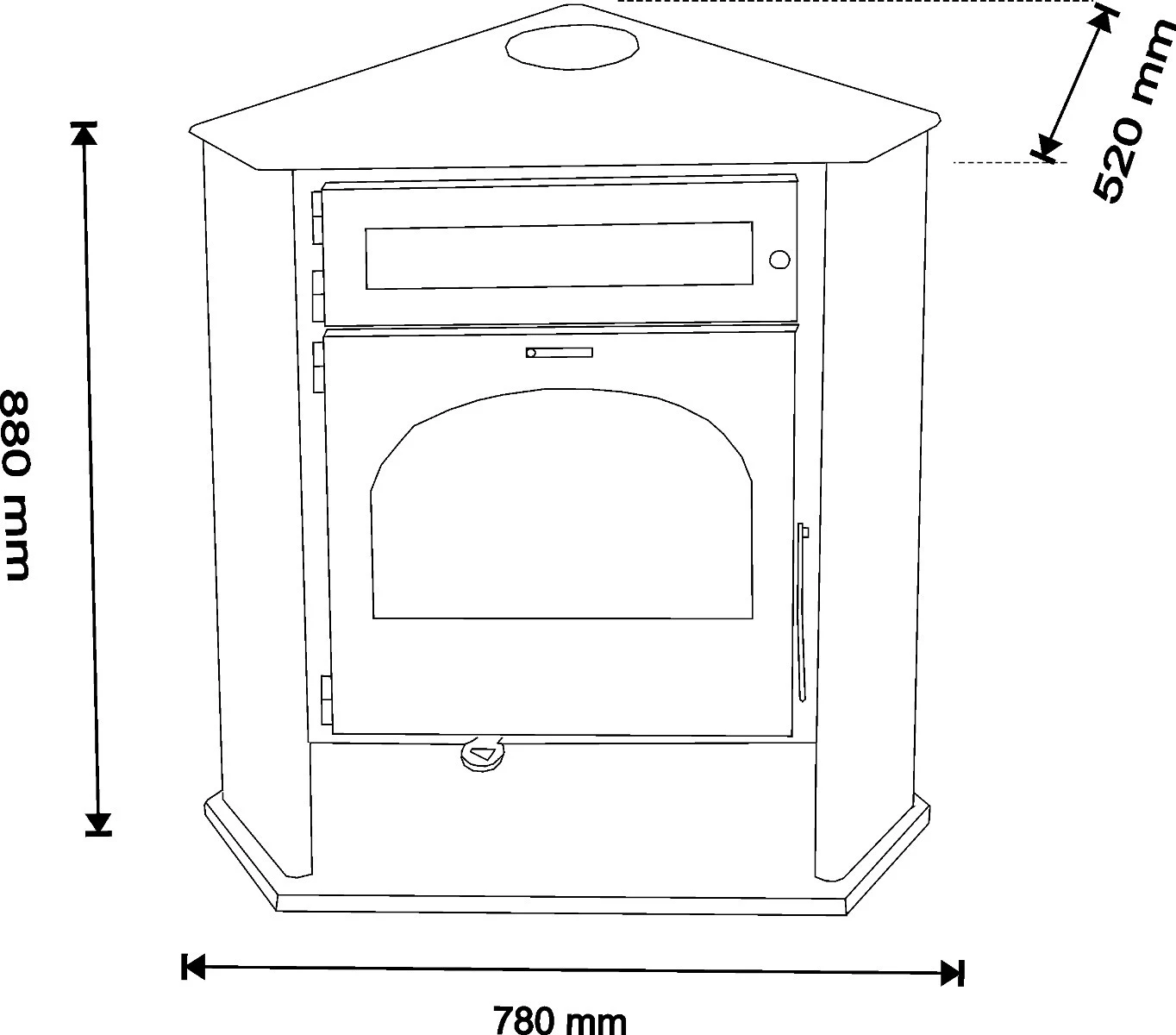Poêle à Bois D'angle Avec Four - JUAN PANADERO R2 HORNO - 8 Kw 5 Poêle à Bois D'angle Avec Four - JUAN PANADERO R2 HORNO - 8 Kw – Image 3