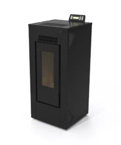 Poêle à Granulés Etanche - EMAFLAM DEVA Noir - 10,3 KW -Supra || MODERNA || Invicta Soldes diva 12 c t gauche