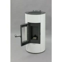 Pack Promo : Poêle à Granulés Etanche Avec Kit Ventouse - EMAFLAM NALA Blanc - 8.9 KW -Supra || MODERNA || Invicta Soldes emaflam pack nala blanc kit ventouse 3