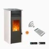 Pack Promo : Poêle à Granulés Etanche Avec WiFi - EMAFLAM REVA Blanc - 8.2 KW 2 Pack Promo : Poêle à Granulés Etanche Avec WiFi - EMAFLAM REVA Blanc - 8.2 KW -Supra || MODERNA || Invicta Soldes emaflam pack reva wifi blanc 1