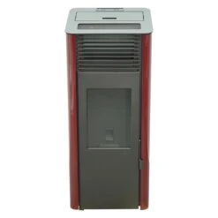 Poêle à Granulés Etanche Connecté - EMAFLAM REVA Bordeaux - 8.2 KW Bordeaux -Supra || MODERNA || Invicta Soldes emaflam reva bordeaux 5