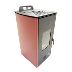 Poêle-Chaudière à Granulés EMAFLAM ROMA 18 KW Bordeaux -Supra || MODERNA || Invicta Soldes emaflam roma bordeaux 10