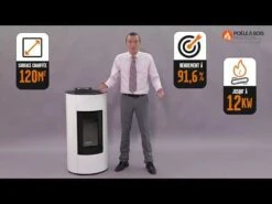 Pack Promo : Poêle à  Granulés Etanche Avec Kit Ventouse - EMAFLAM ALBA Nour - 11.4 KW Noir -Supra || MODERNA || Invicta Soldes hqdefault 2 134