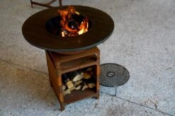 Brasero Plancha Haut CORTEN - Diamètre 85cm -Supra || MODERNA || Invicta Soldes image 6