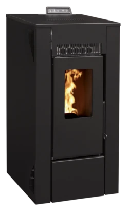 Poêle à Granulés Etanche - EMAFLAM DALA Noir - 7,92 KW -Supra || MODERNA || Invicta Soldes lina profil droit