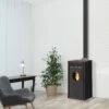 Poêle à Granulés BELLEZA Puerto Noir 11KW -Supra || MODERNA || Invicta Soldes mis milena noir 900x900 1