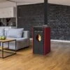Poêle à Granulés BELLEZA Puerto Rouge 11KW -Supra || MODERNA || Invicta Soldes mis milena rouge 900x900 1