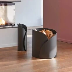 Range-bûches - PETALE - NOIR - DIXNEUF -Supra || MODERNA || Invicta Soldes mis range buche pteal