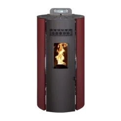 Poêle à Granulés Etanche - EMAFLAM CALI Bordeaux - 8,2 KW -Supra || MODERNA || Invicta Soldes mod8 ers bdx face