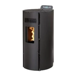 Poêle à Granulés Etanche - EMAFLAM CALI Noir - 8,2 KW -Supra || MODERNA || Invicta Soldes mod8 ers nr 3quart 2