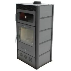 Poêle à Bois Avec Four - MODERNA Horno Luxe Gris - 10 KW -Supra || MODERNA || Invicta Soldes moderna horno luxe gris 5065 2