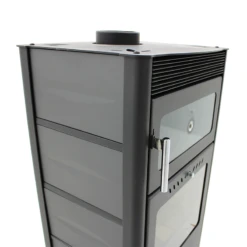 Poêle à Bois Avec Four - MODERNA Horno Luxe Gris - 10 KW -Supra || MODERNA || Invicta Soldes moderna horno luxe gris 5065 4