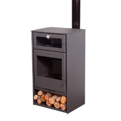Poêle à Bois Avec Four - JUAN PANADERO NICE Titanium - 8KW -Supra || MODERNA || Invicta Soldes nice 570 1