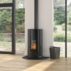 Poêle à Granulés étanche GODIN Estray 9 KW Noir