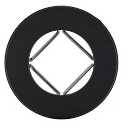 Rosace Acier 2 Mm Noir Mat De Diamètre 130 Mm - POUJOULAT - 50130970