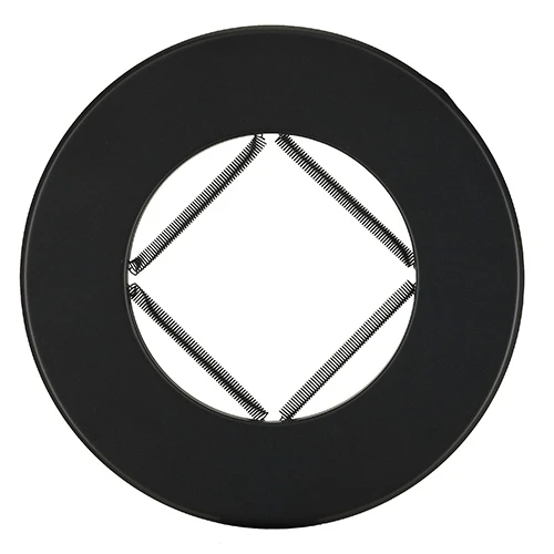 Rosace Acier 2 Mm Noir Mat De Diamètre 130 Mm - POUJOULAT - 50130970 3 Rosace Acier 2 Mm Noir Mat De Diamètre 130 Mm - POUJOULAT - 50130970