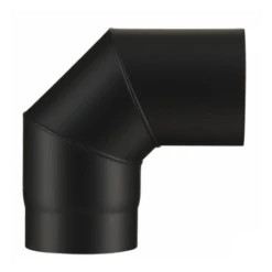 Coude à Segments 90 ° Noir Mat 2 Mm D’épaisseur Et 150 Mm De Diamètre - POUJOULAT - 50150942