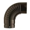 Coude Acier émaillé Plissé Marron 90° Diamètre-100mm POUJOULAT 56100341 -Supra || MODERNA || Invicta Soldes poujoulat 56100341 1