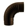 Coude En Acier émaillé Plissé Marron 90° Et De Diamètre 150 Mm - POUJOULAT - 56150341 -Supra || MODERNA || Invicta Soldes poujoulat 56150341 1