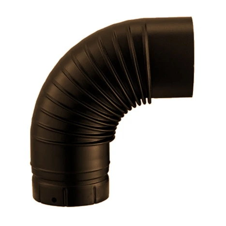 Coude En Acier émaillé Plissé Marron 90° Et De Diamètre 150 Mm - POUJOULAT - 56150341 3 Coude En Acier émaillé Plissé Marron 90° Et De Diamètre 150 Mm - POUJOULAT - 56150341