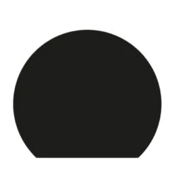 Plaque De Sol - RONDE COUPÉE - NOIR - DIXNEUF