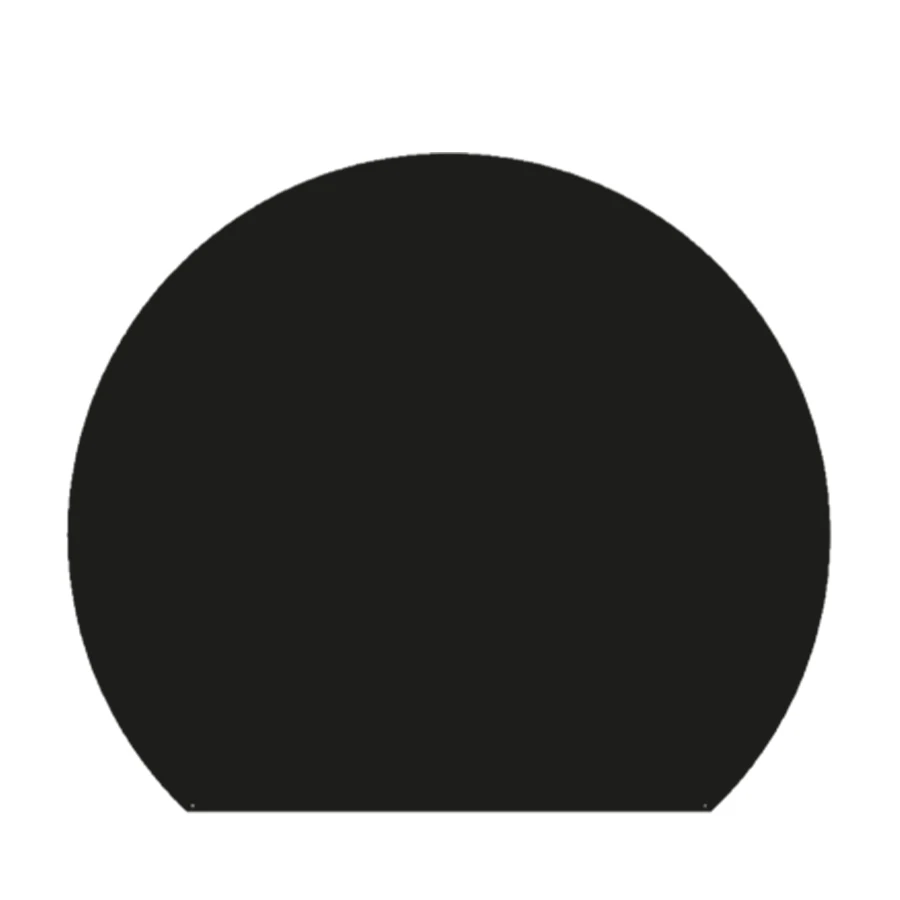 Plaque De Sol - RONDE COUPÉE - NOIR - DIXNEUF 3 Plaque De Sol - RONDE COUPÉE - NOIR - DIXNEUF