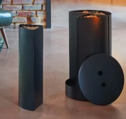 Réserve à Granulés - CLOVER - NOIR - DIXNEUF -Supra || MODERNA || Invicta Soldes rangement granul s noir givr dixneuf clover 2