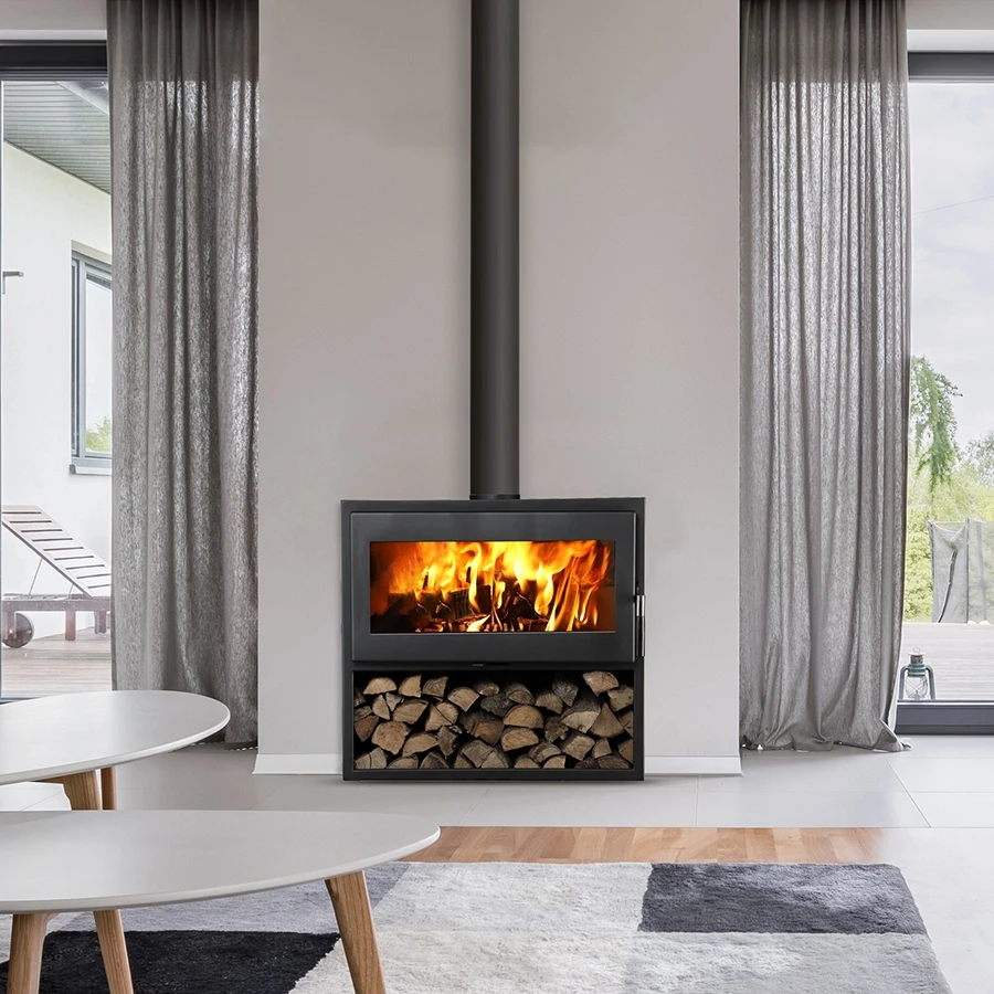 Poêle à Bois étanche SUPRA Larry Sur Bûcher 8,5 KW 3 Poêle à Bois étanche SUPRA Larry Sur Bûcher 8,5 KW